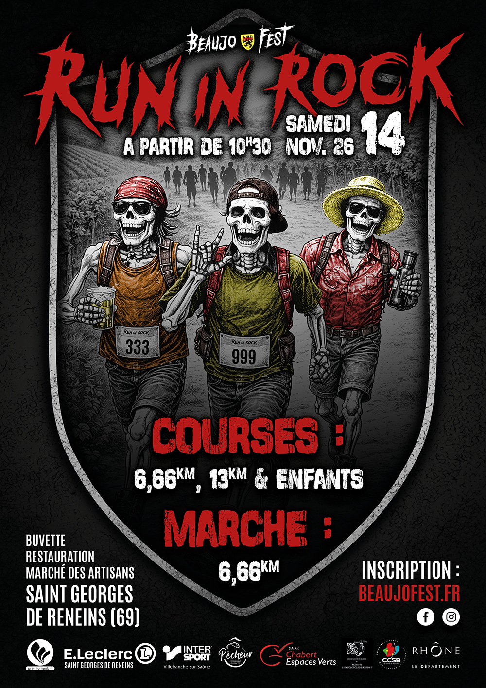 Affiche Run in Rock 2026