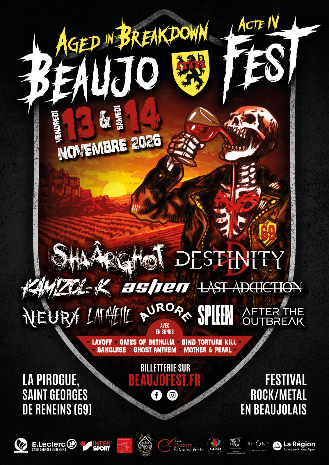 Affiche BeaujoFest 2026